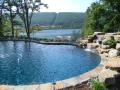 Infinity Pool At Custom Luxury Home Built Above Lehigh Valley PA.